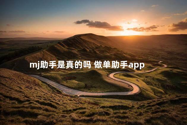 mj助手是真的吗 做单助手app